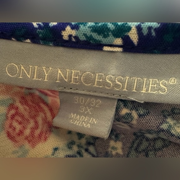 ONLY NECESSITIES Floral Patchwork Print Maxi Dress Size 3X Cotton Boho Colorful - Picture 8 of 11